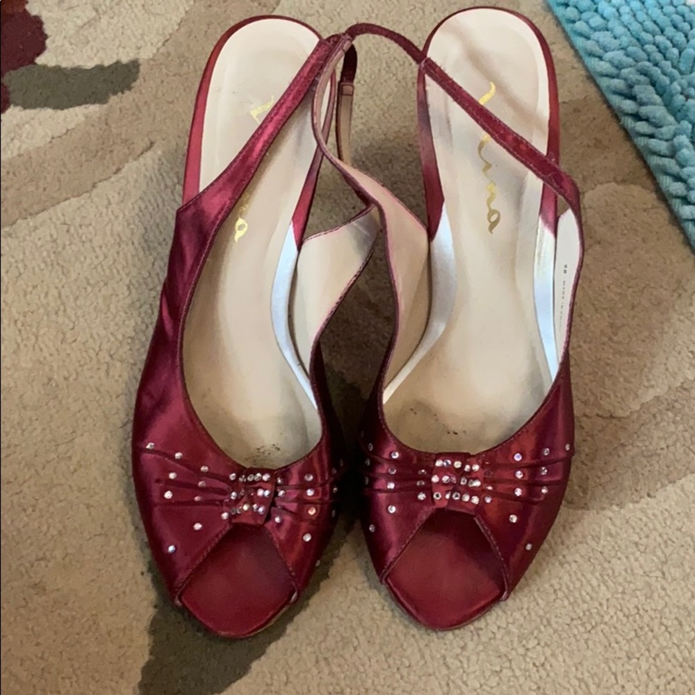 Red Nina heels
